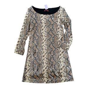 Isle Apparel Snakeskin Print Sequin Shift Dress XS NWT – Party Cocktail